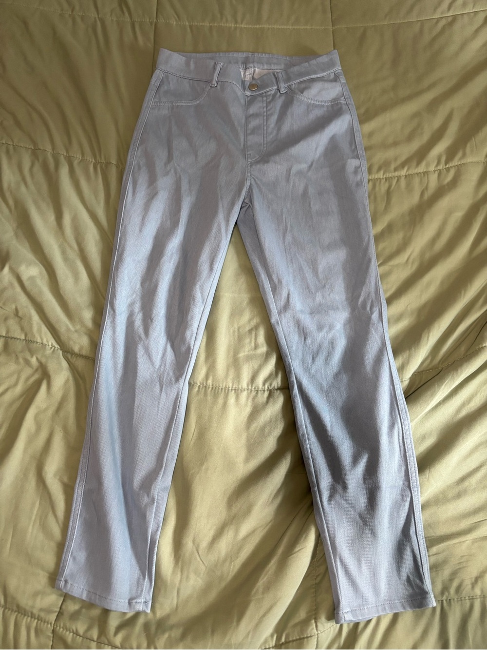 Light Blue Straight Leg Pants